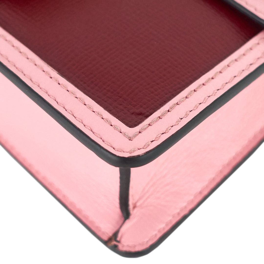 dionysus super mini two-tone leather bag