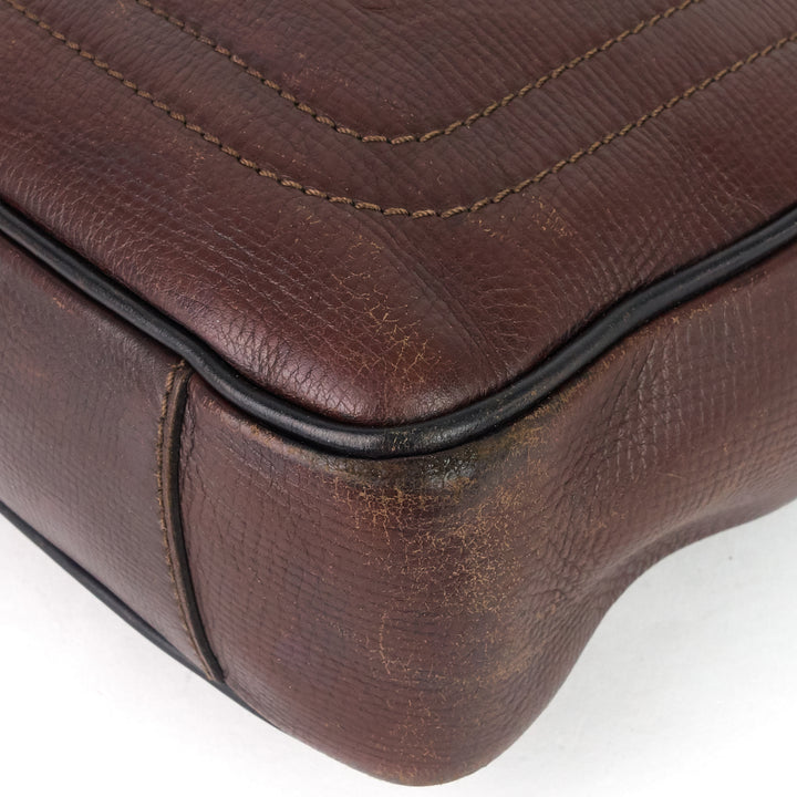 utah huron leather work bag