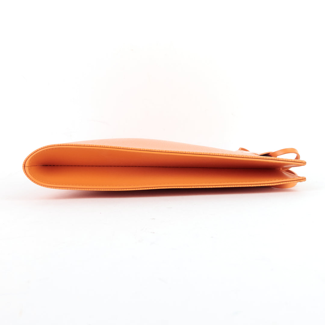 saint tropez orange epi leather bag
