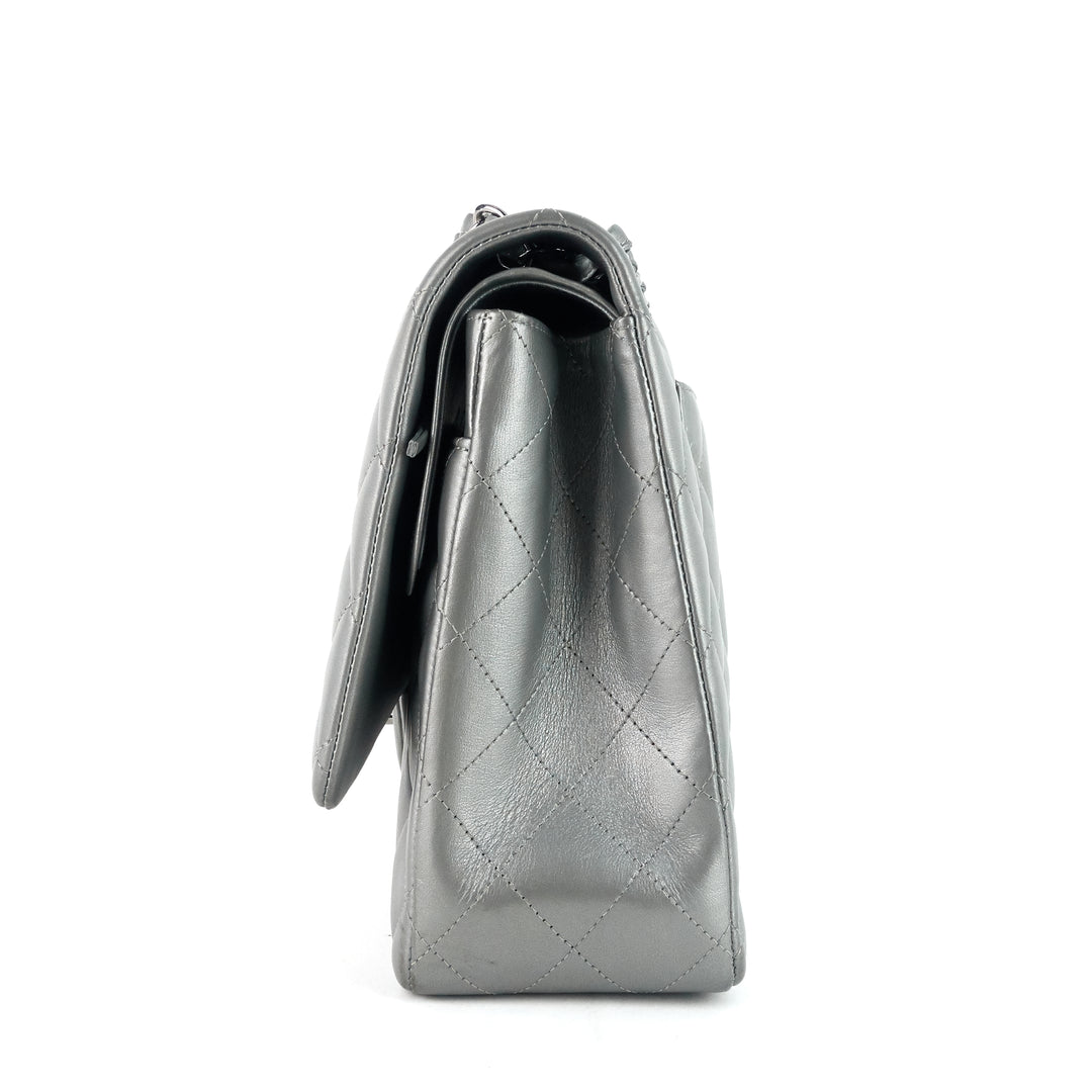 classic double flap maxi lambskin leather bag