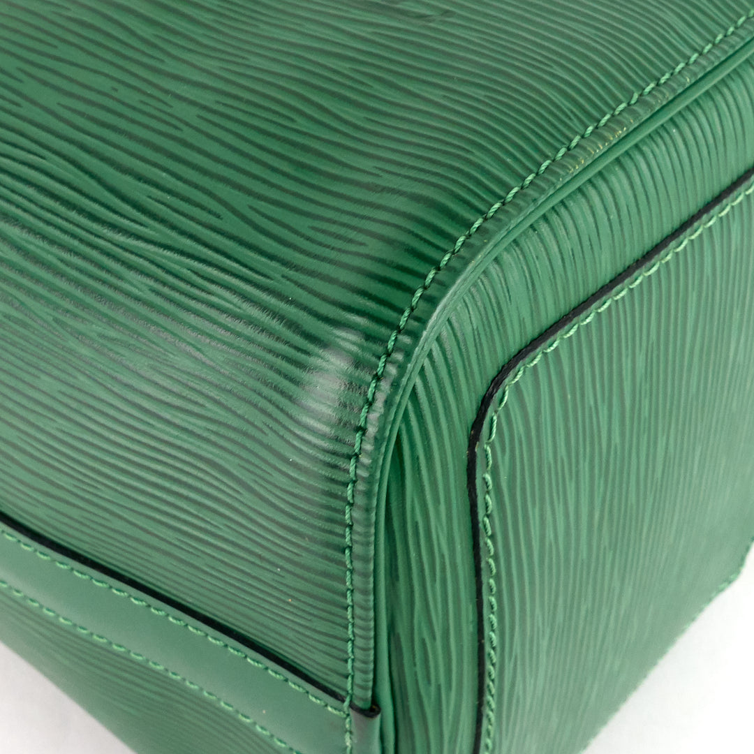 speedy 25 green epi leather bag