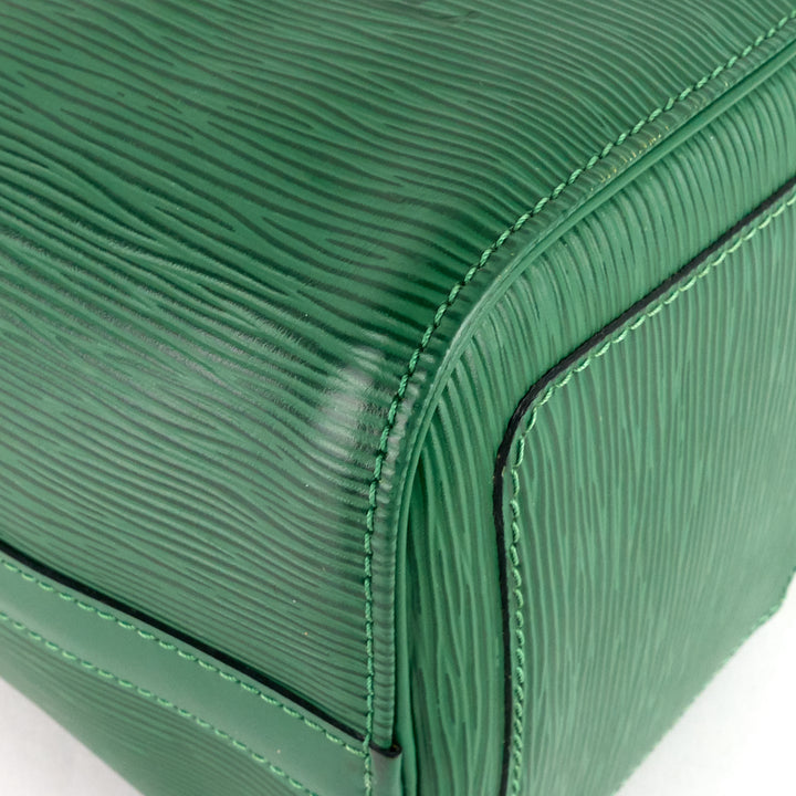 speedy 25 green epi leather bag