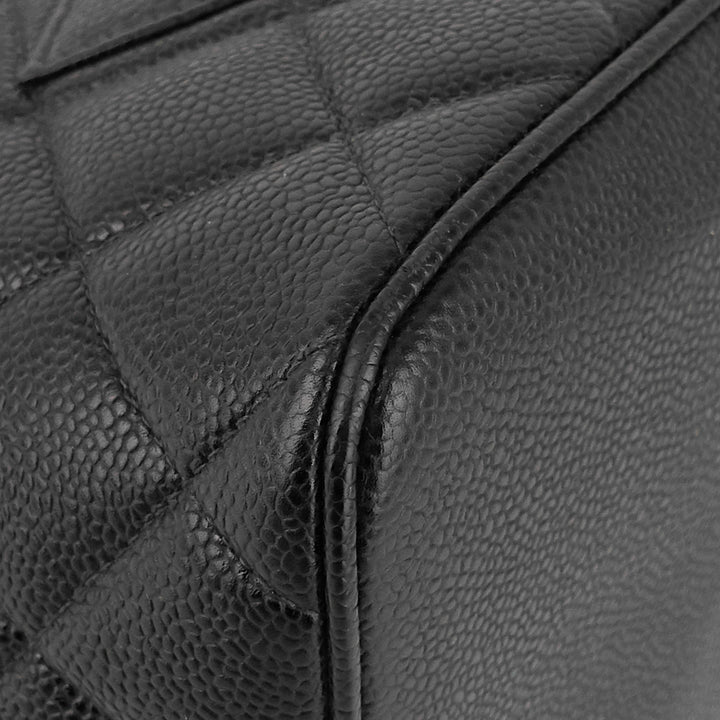 medallion caviar leather tote bag