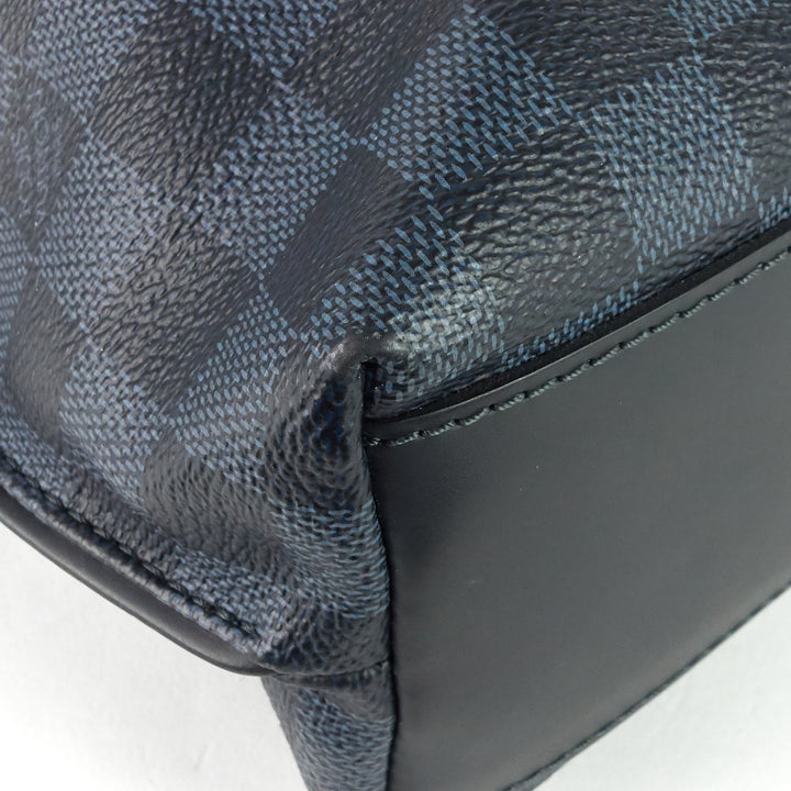 cabas jour damier cobalt canvas bag