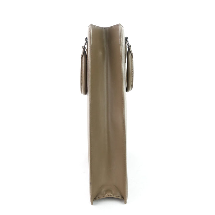 sac plat gm brown epi leather bag