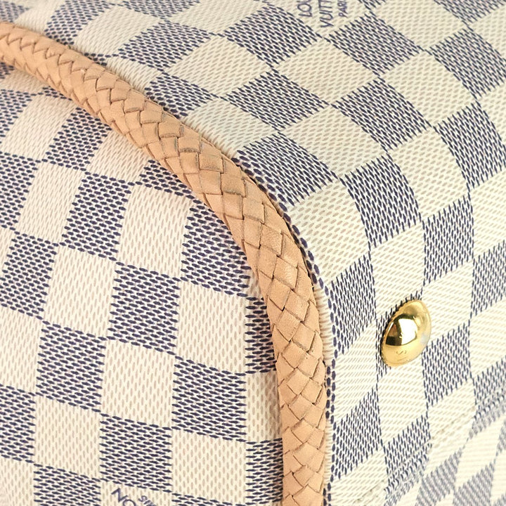 propriano damier azur canvas tote bag