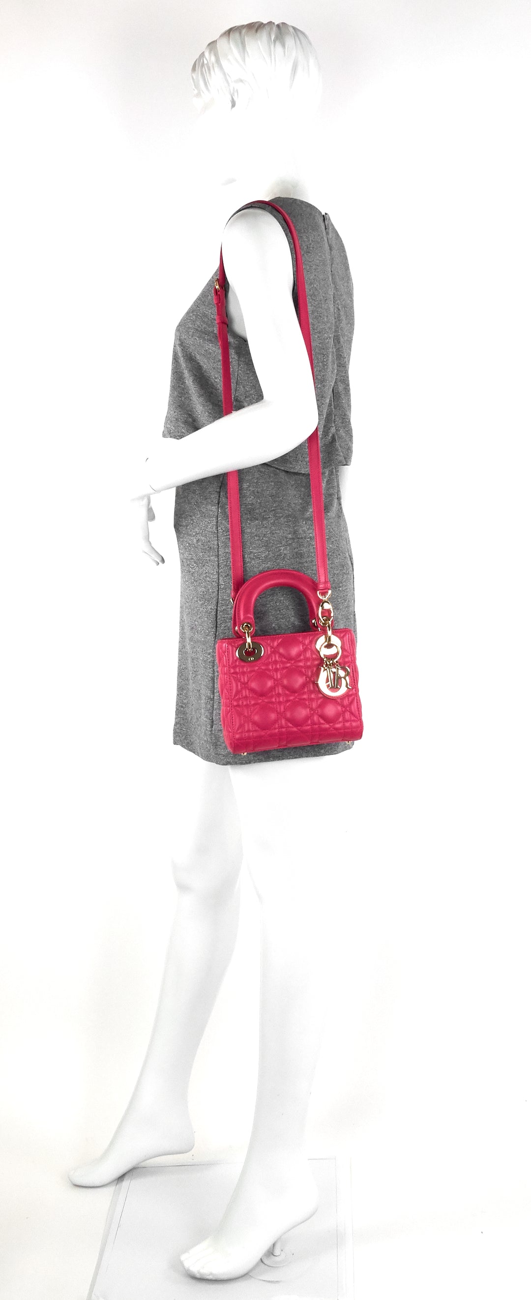 lady dior mini cannage lambskin leather bag