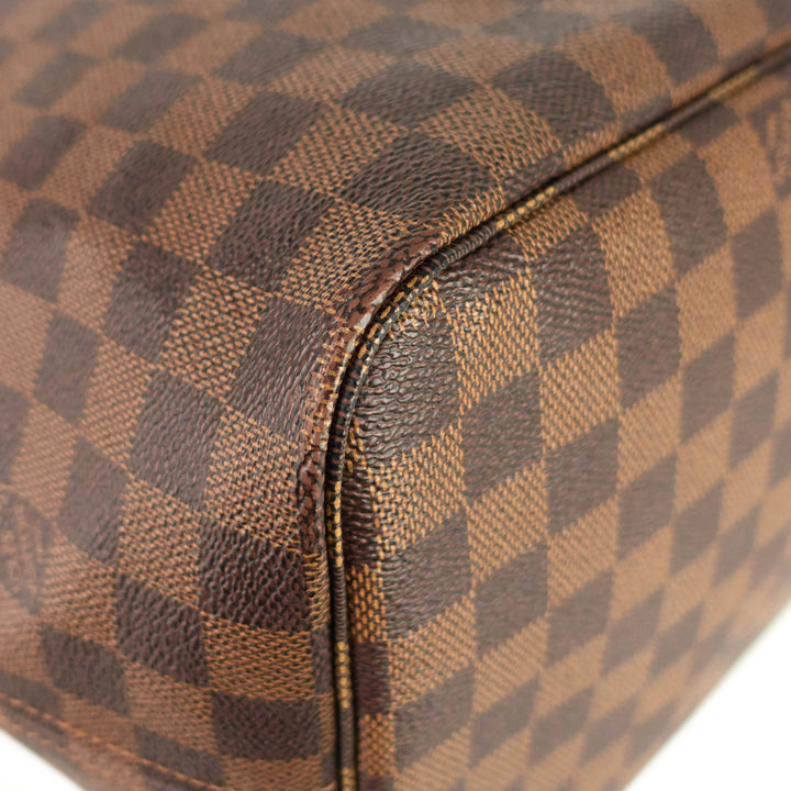 neverfull gm damier ebene canvas tote bag