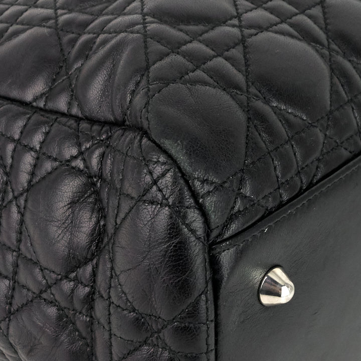 lady dior soft cannage lambskin shopping tote bag