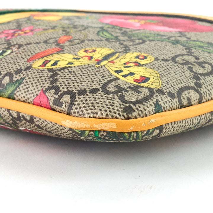 ophidia floral gg supreme large clutch bag