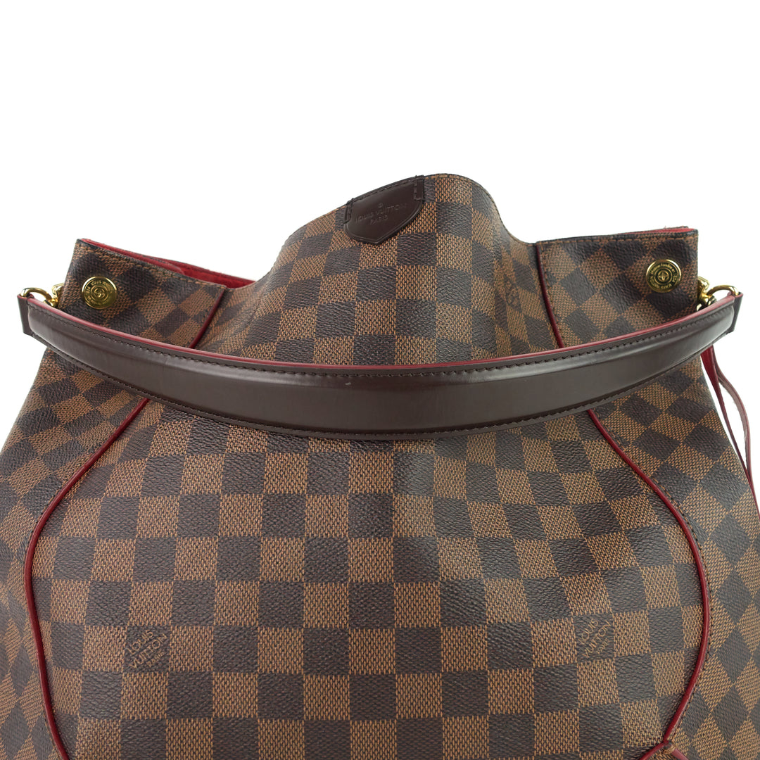 caissa damier ebene canvas tote bag