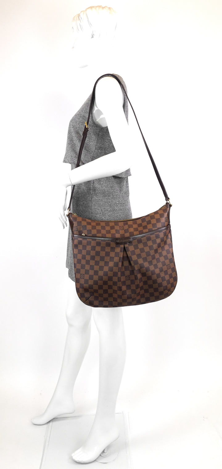 bloomsbury gm damier ebene canvas crossbody bag