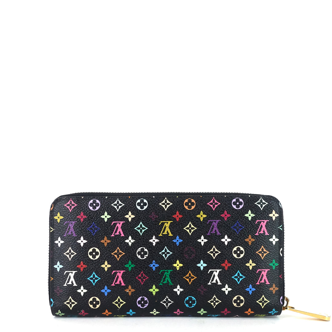 monogram multicolore canvas zippy wallet
