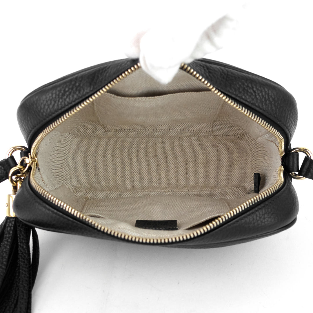 soho disco pebbled leather crossbody bag