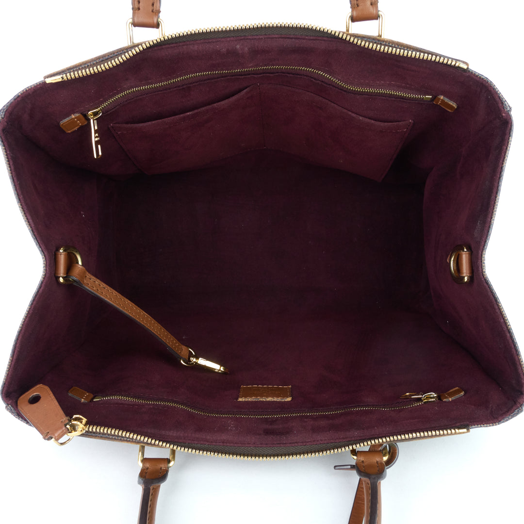 greenwich damier ebene canvas bag