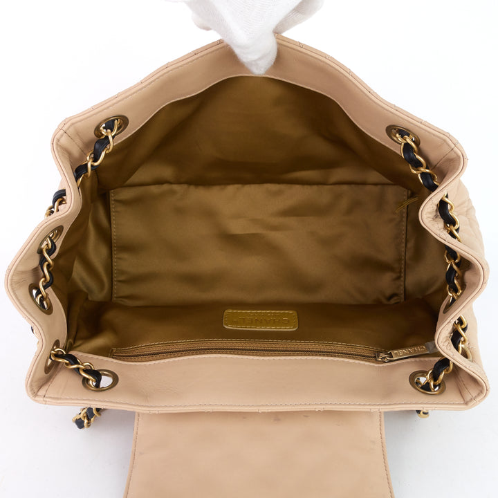 accordion lambskin leather reissue flap bag