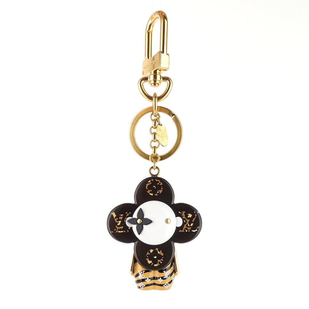 vivienne monogram jungle/animal print key ring