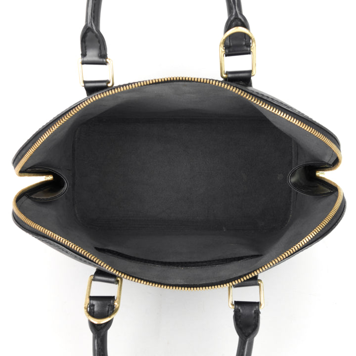 alma black epi leather bag