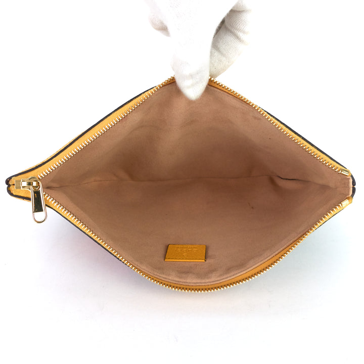 ophidia floral gg supreme large clutch bag