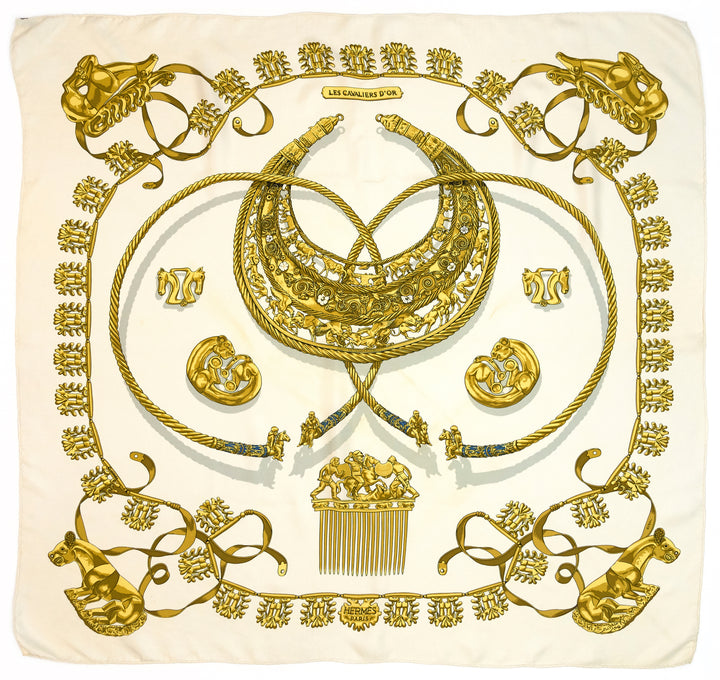 les cavaliers d' or silk scarf