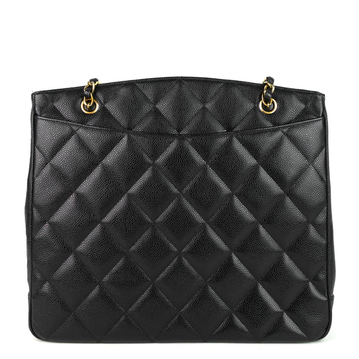 cc turnlock caviar leather bag
