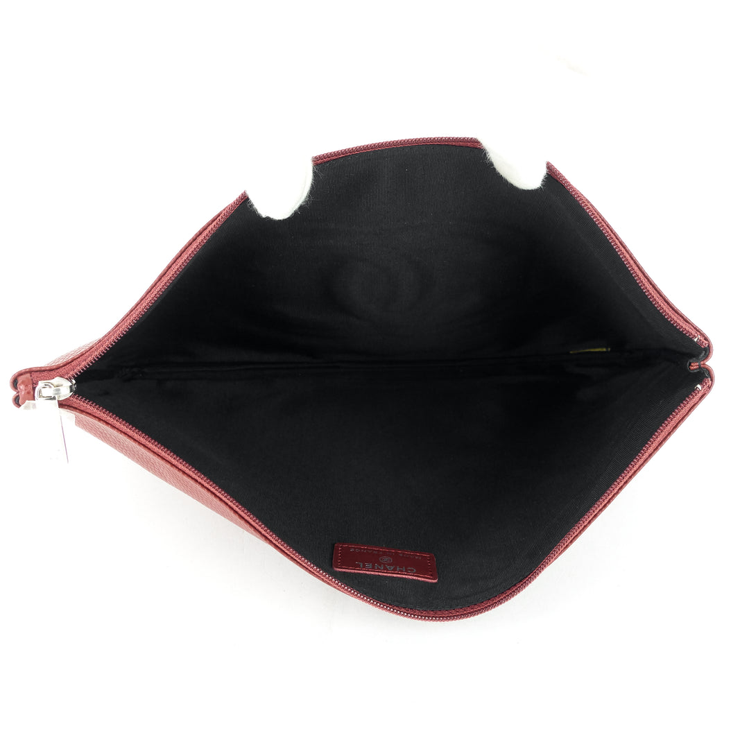 timeless cc caviar leather pouch