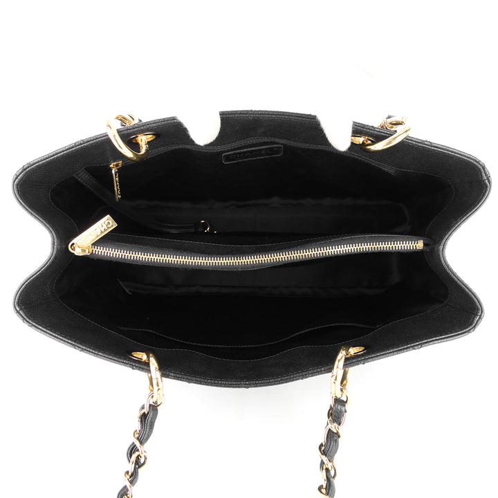 grand shopping tote caviar leather bag