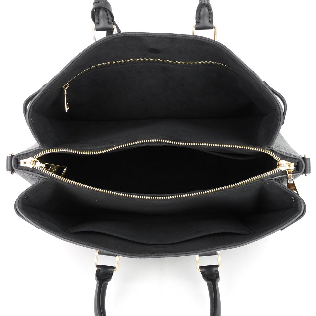 soufflot mm monogram canvas and coloured leather bag