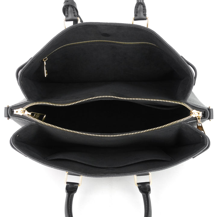 soufflot mm monogram canvas and coloured leather bag