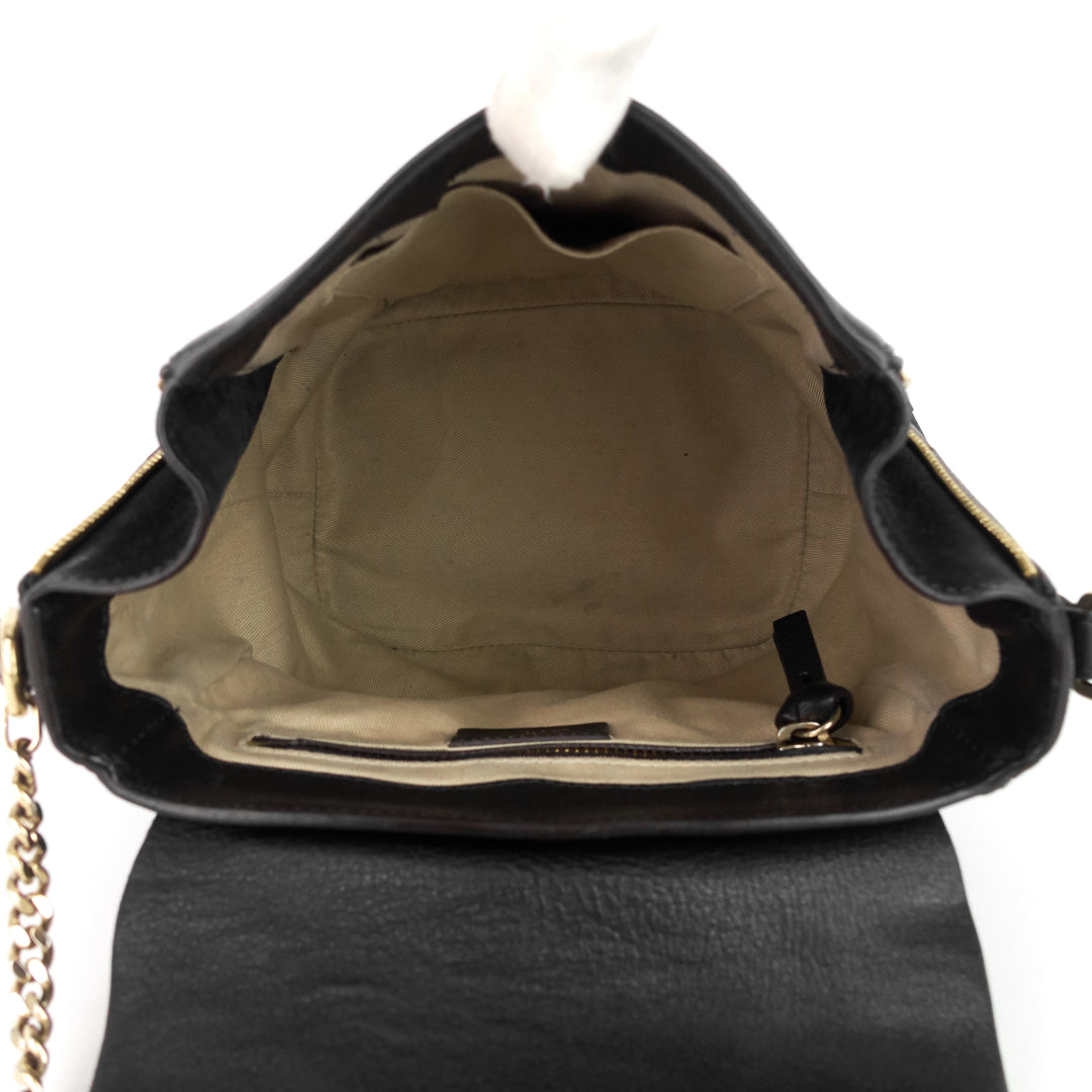 faye small calfskin and suede backpack bag