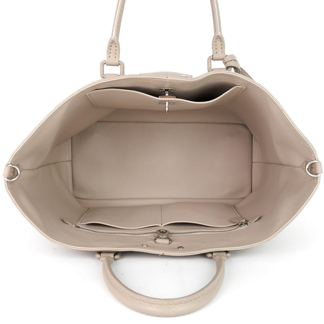 pernelle taurillon leather tote bag