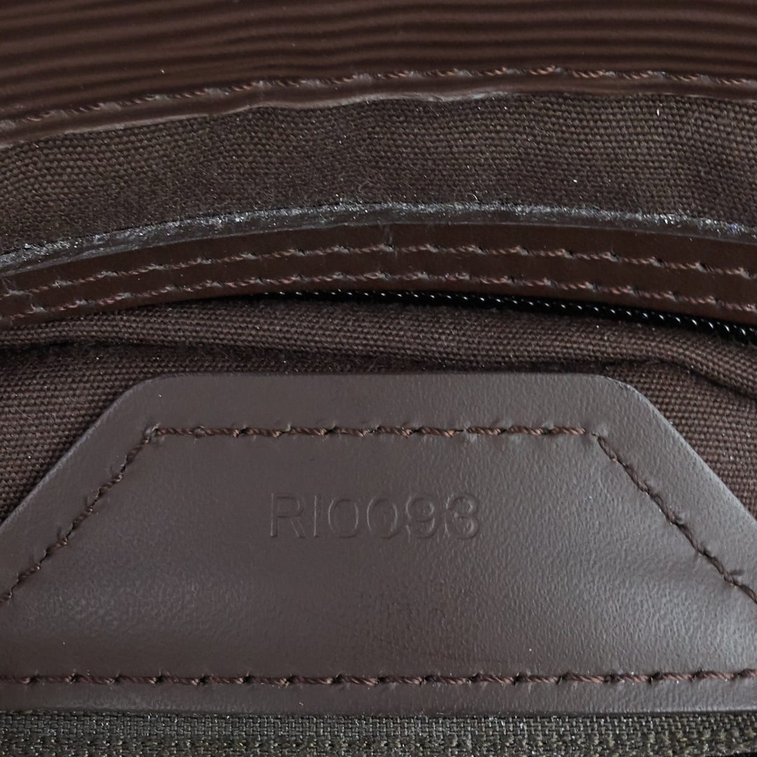 sac plat gm brown epi leather bag