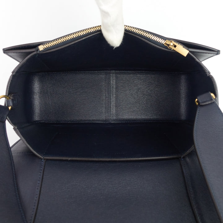 frame two-tone calfskin shoulder bag
