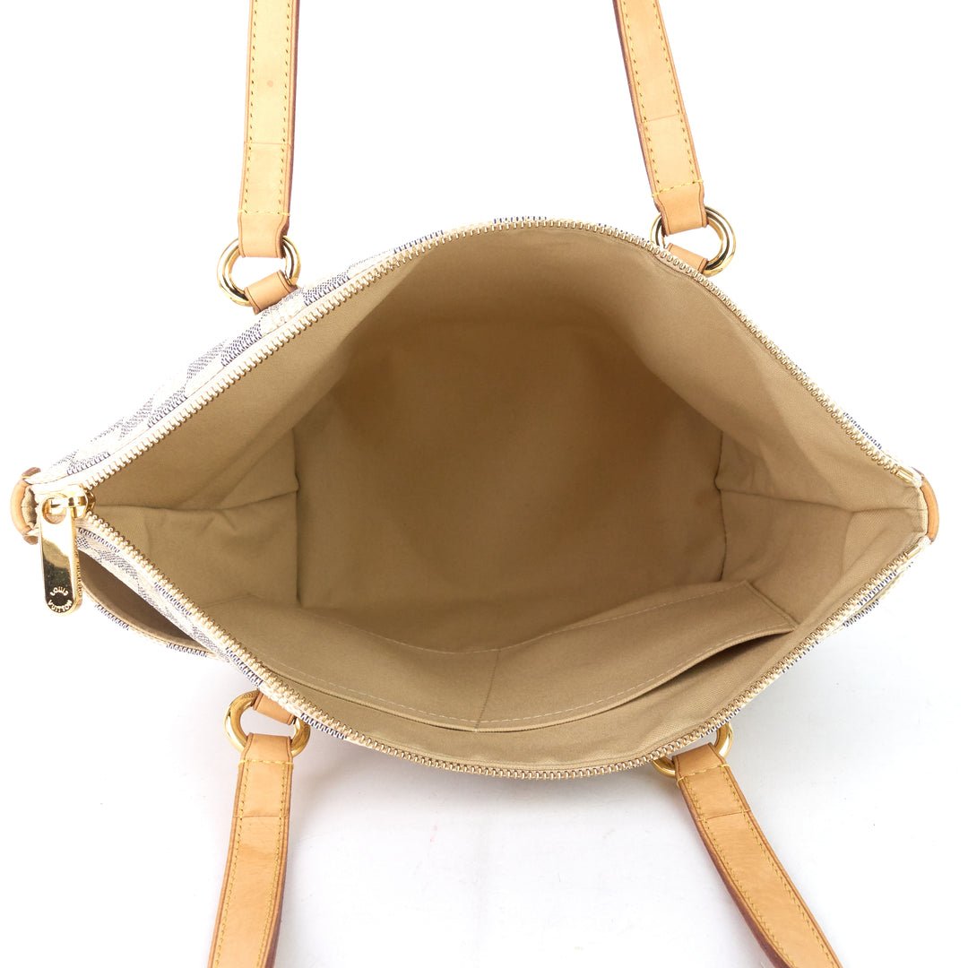 totally pm damier azur canvas bag