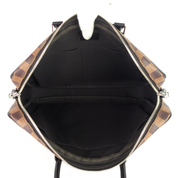 porte-documents voyage pm damier ebene canvas briefcase bag