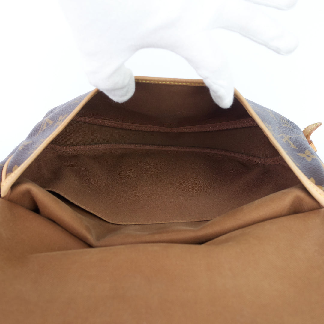 saumur 30 monogram canvas bag