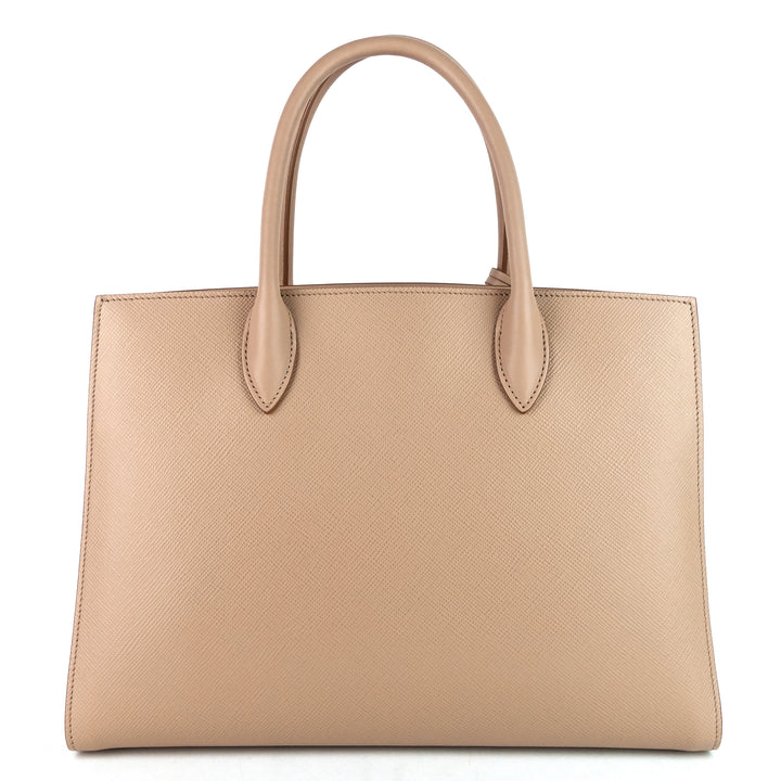 bibliotheque large saffiano leather bag