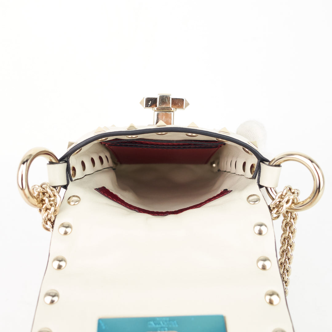spike mini leather phone case bag