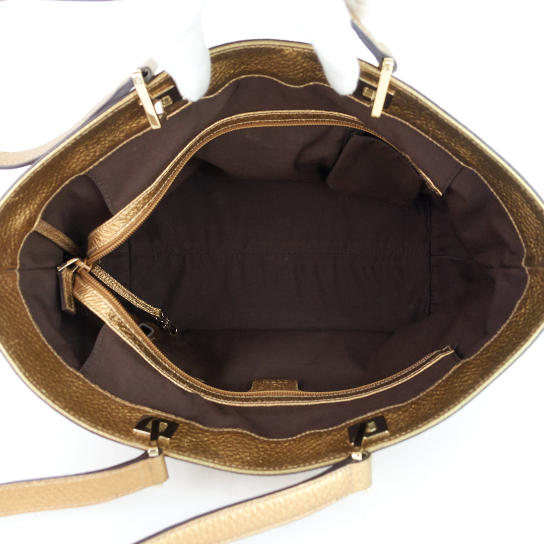 gg canvas punch tote bag