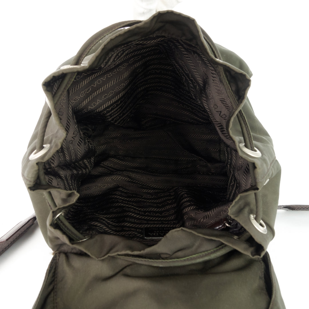 twin pocket tessuto nylon small backpack bag