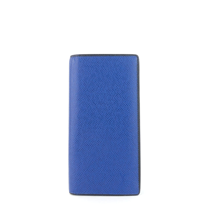 brazza blue epi leather wallet