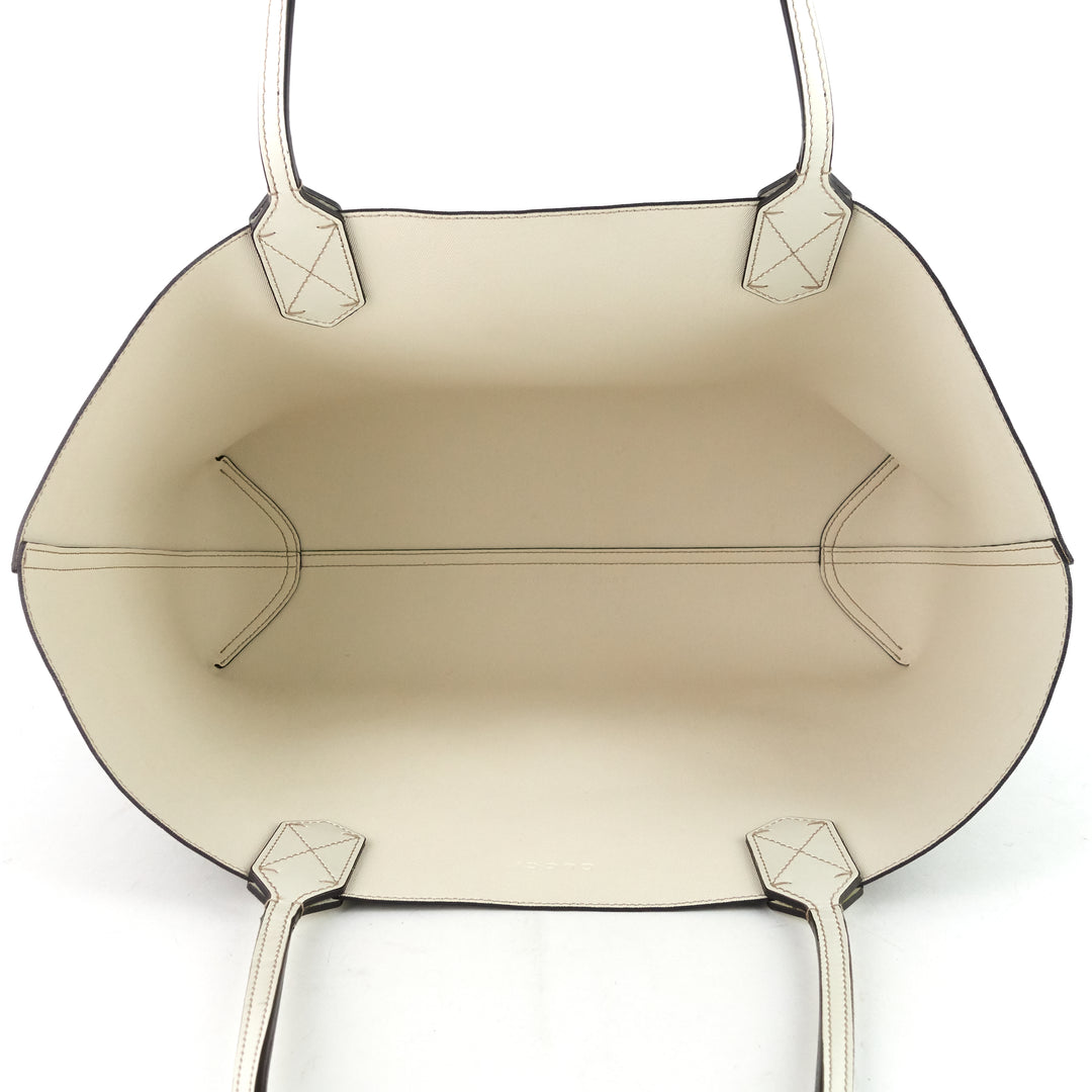 reversible medium gg coated canvas tote bag