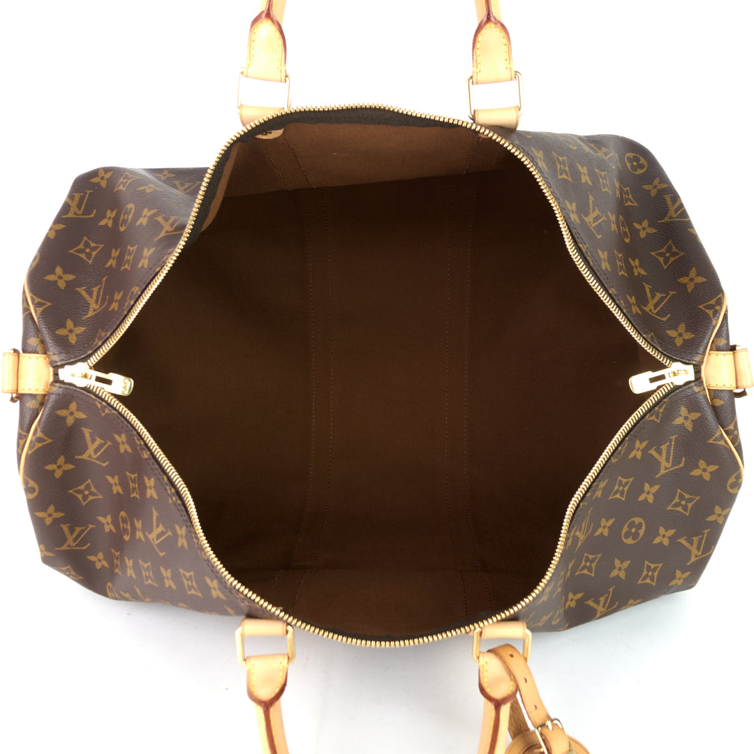 keepall bandouliere 55 monogram canvas bag