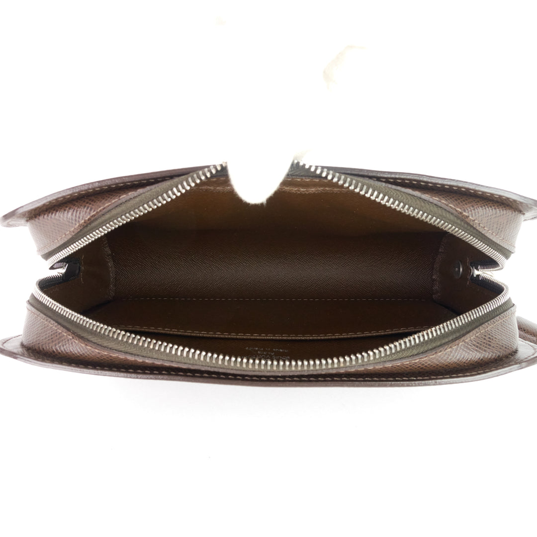 pochette baikal grizzli taiga leather bag