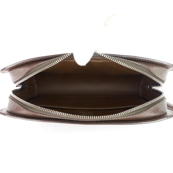 pochette baikal grizzli taiga leather bag