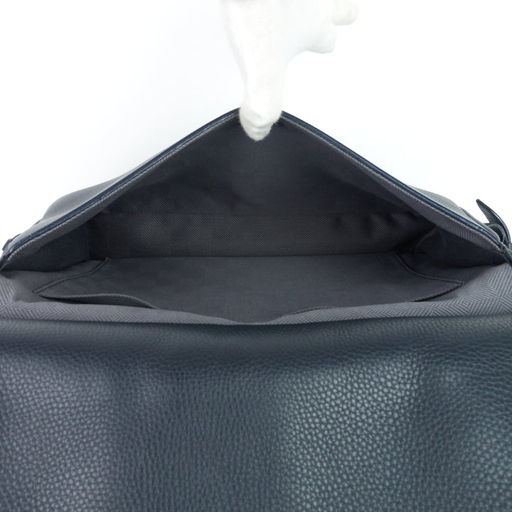 stelios naxos leather messenger bag