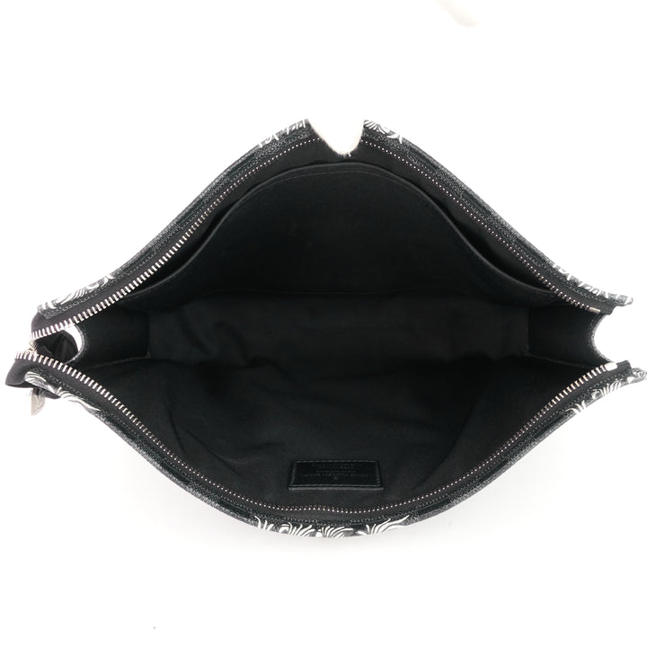 pochette voyage rope damier graphite canvas clutch bag