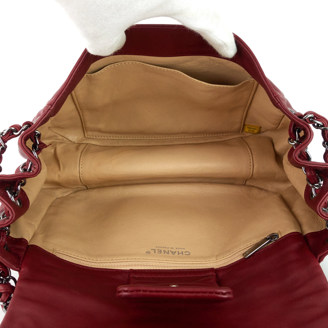 Leather Luxe Ligne Accordion Flap Bag – Poshbag Boutique