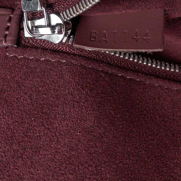 porte-documents voyage burgundy epi leather briefcase bag