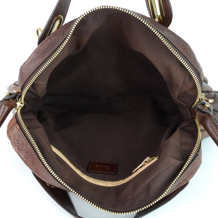 paraty medium leather shoulder bag